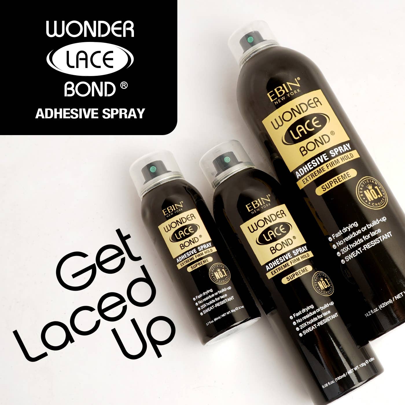 Wonder Lace Bond Spray Adhésif pour Perruque - Suprême